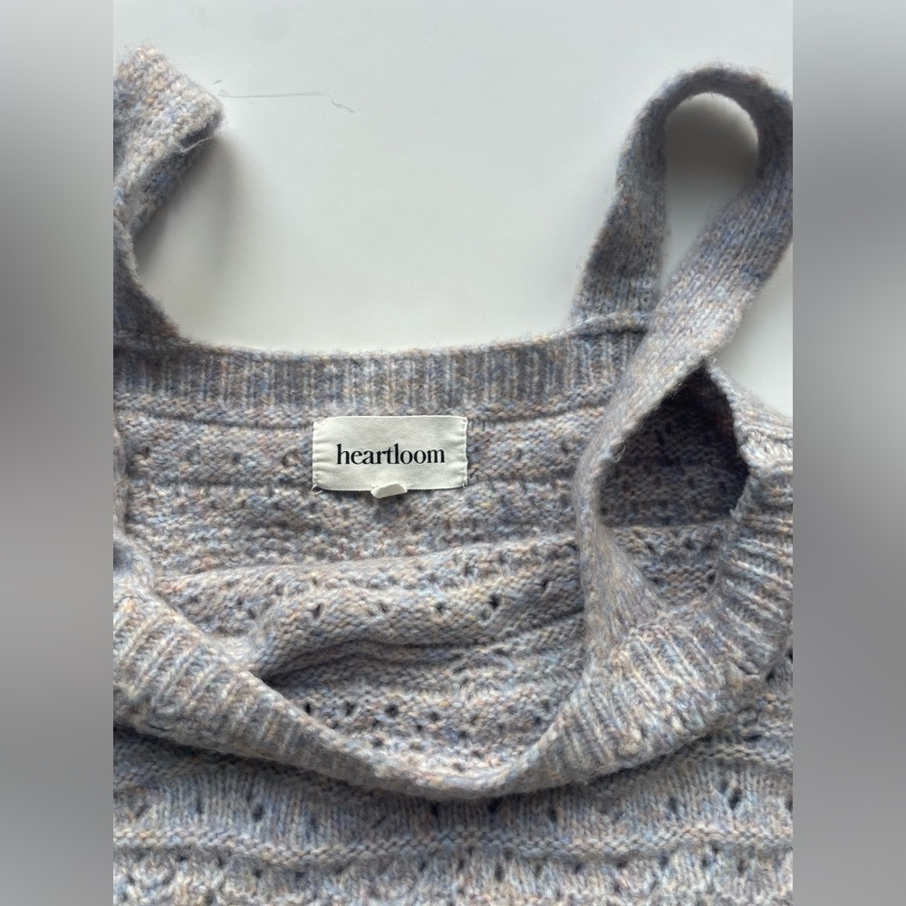 Heartloom Grey Lavender Knit 2-Piece Set sweater cardigan Size Small co ord - Picture 7 of 11
